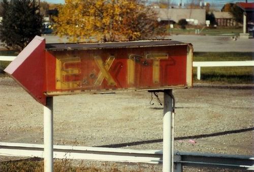 Troy Drive-In Theatre - EXIT SIGN FROM JIM